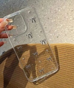 Alternative view of Girls Glitter 3D Bow Clear Case