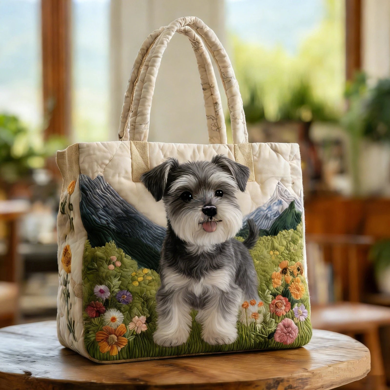 3D Printed Quilted Tote Bag – Cute Lightweight Shoulder Bag for Travel, Beach & Everyday Use - Image 4