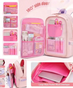 Alternative view of 🎒 Cute Large-Capacity School Backpack ✨ Reflective & Lightweight