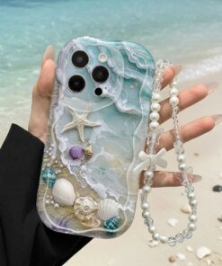 Beach Seashell Starfish Pattern Phone Case For iPhone