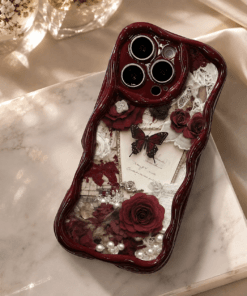 Burgundy Rose Romantic Phone Case